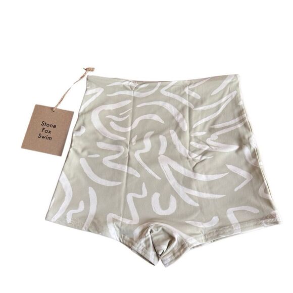 NWT Stone Fox Swim Rio Bottom in Aloe Lines Size XS - Picture 7 of 7